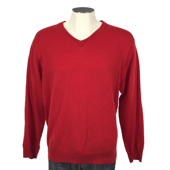 Jos A Bank Signature Italian Merino‎ Wool Sweater - Picture 2 of 5